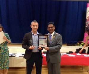 Sensei Paul Bosley receives Enfield sports coach and instructor of the year award!